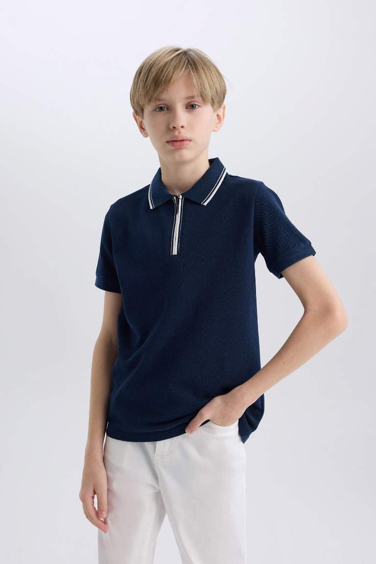 Boy Pique Short Sleeve Polo T-Shirt