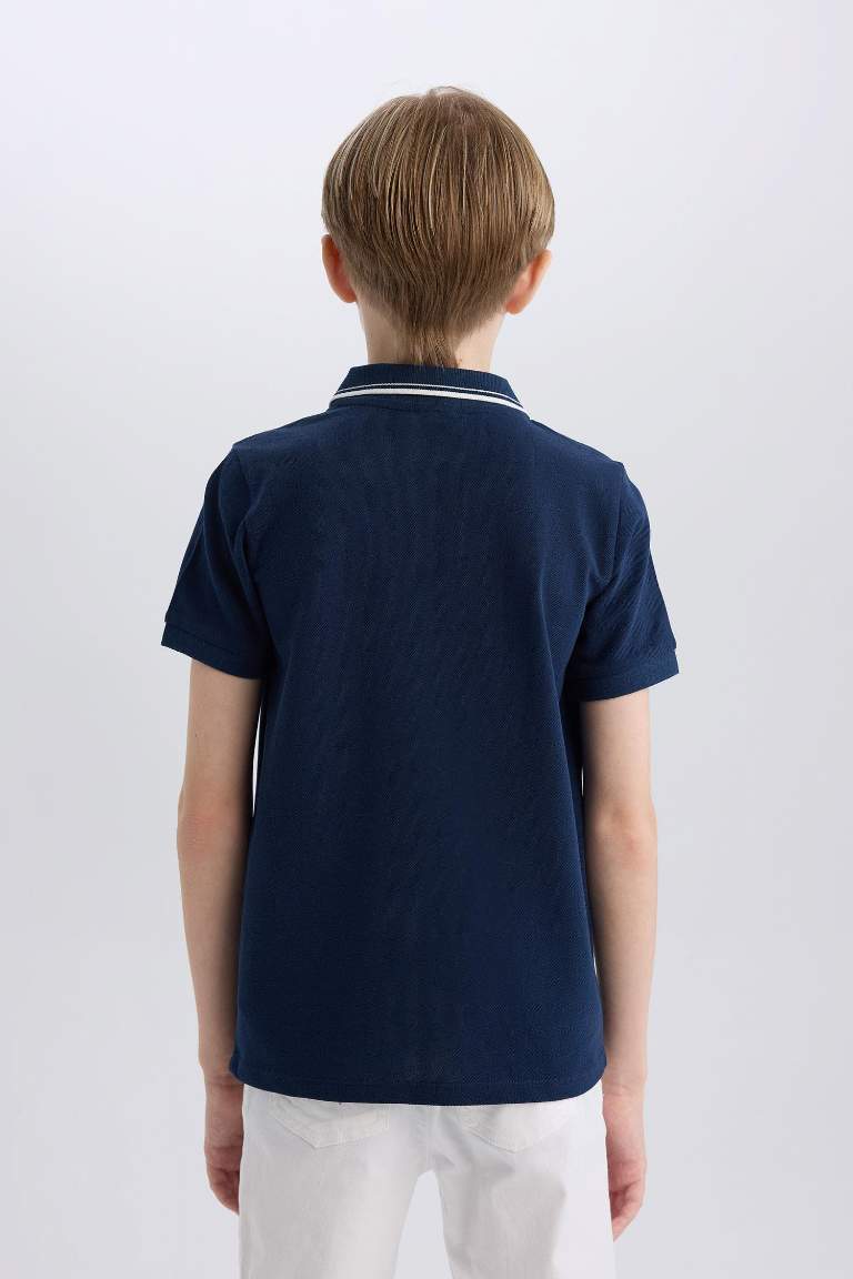 Boy Pique Short Sleeve Polo T-Shirt