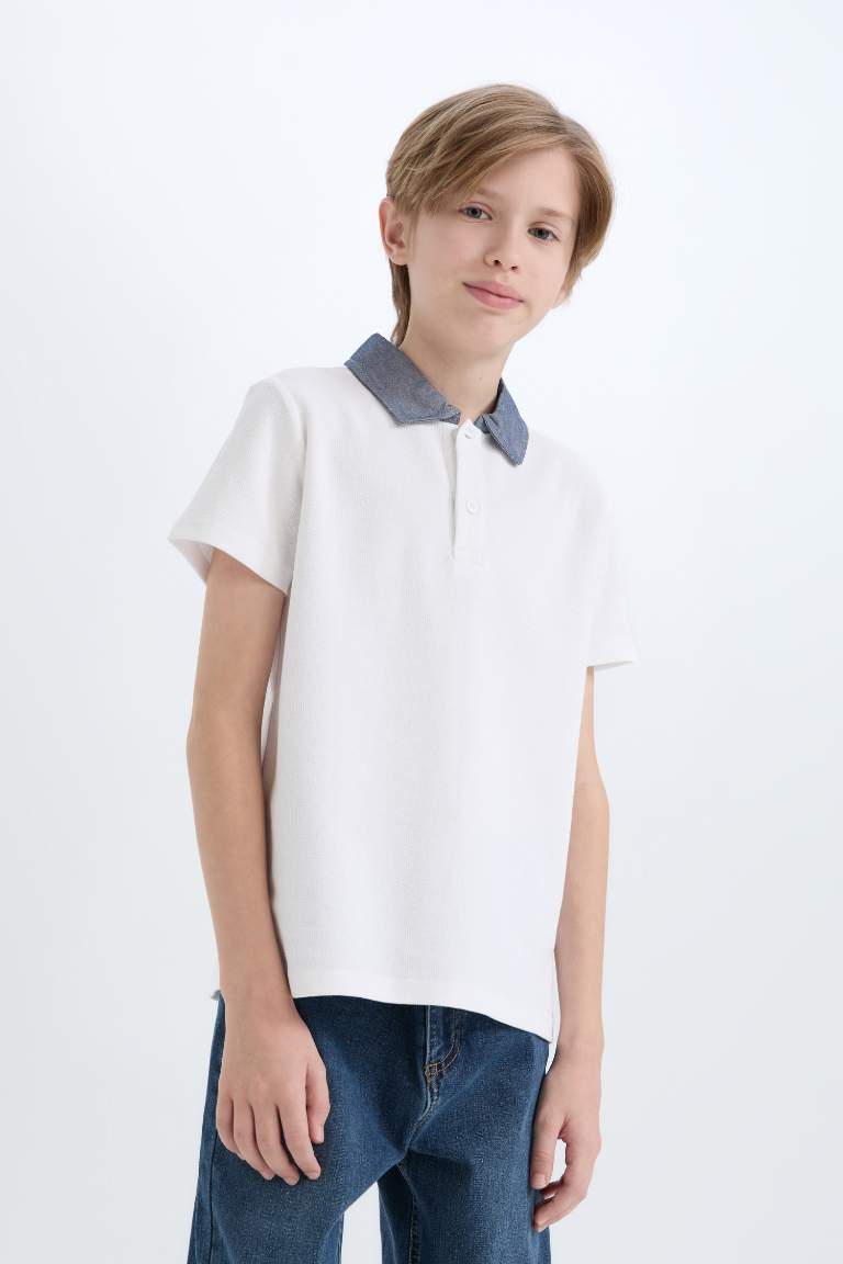 Regular Fit Short Sleeve Polo T-Shirt