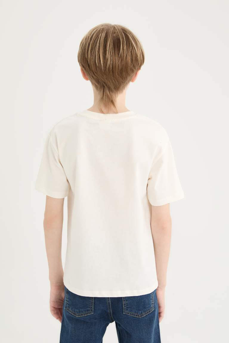 Boy Crew Neck Printed Short Sleeve T-Shirt