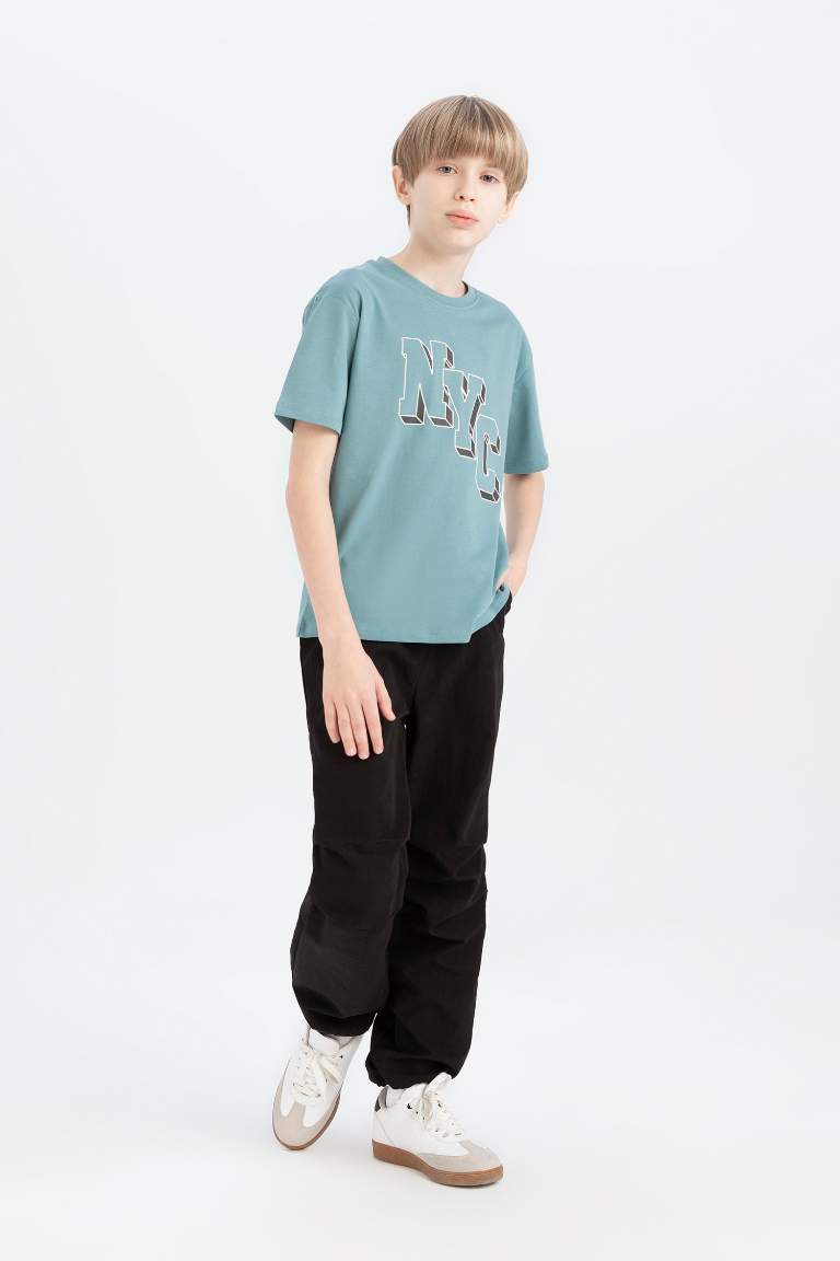 Boy Crew Neck Printed Short Sleeve T-Shirt