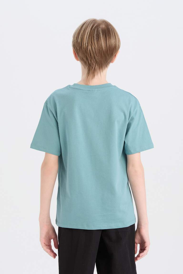 Boy Crew Neck Printed Short Sleeve T-Shirt