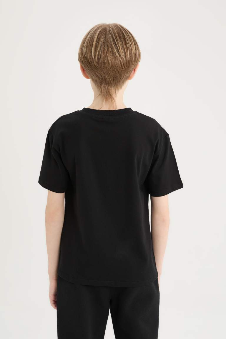 Boy Crew Neck Printed Short Sleeve T-Shirt