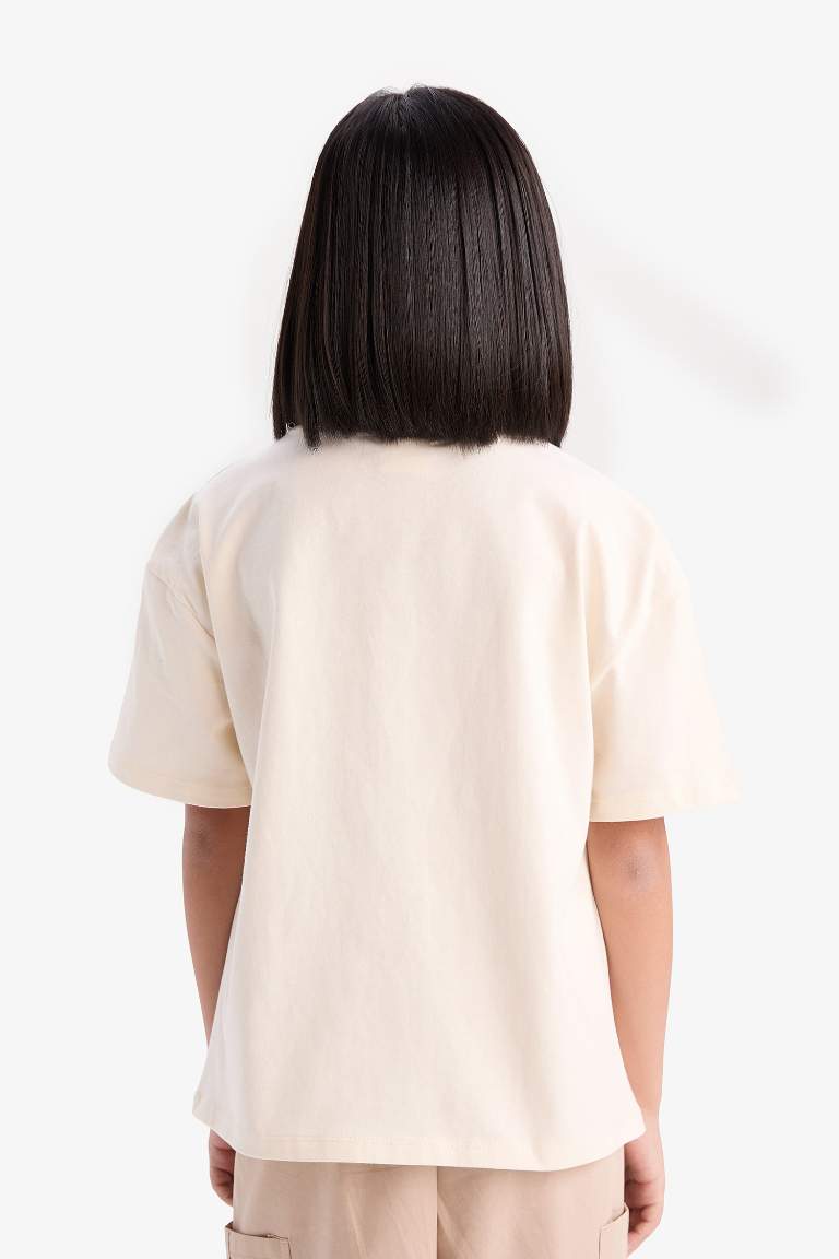 Girl Oversize Fit Crew Neck Short Sleeve T-shirt