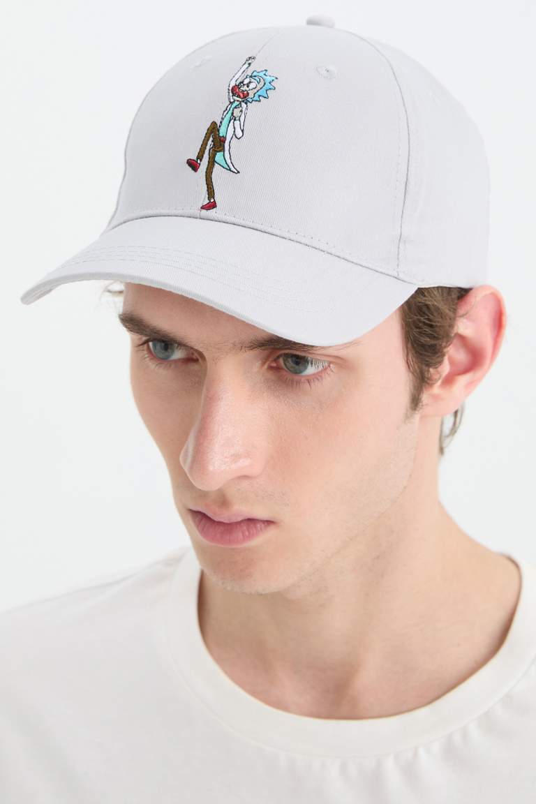 Man Rick and Morty Label Printed Woven Baseball Cap