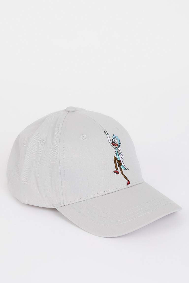 Man Rick and Morty Label Printed Woven Baseball Cap