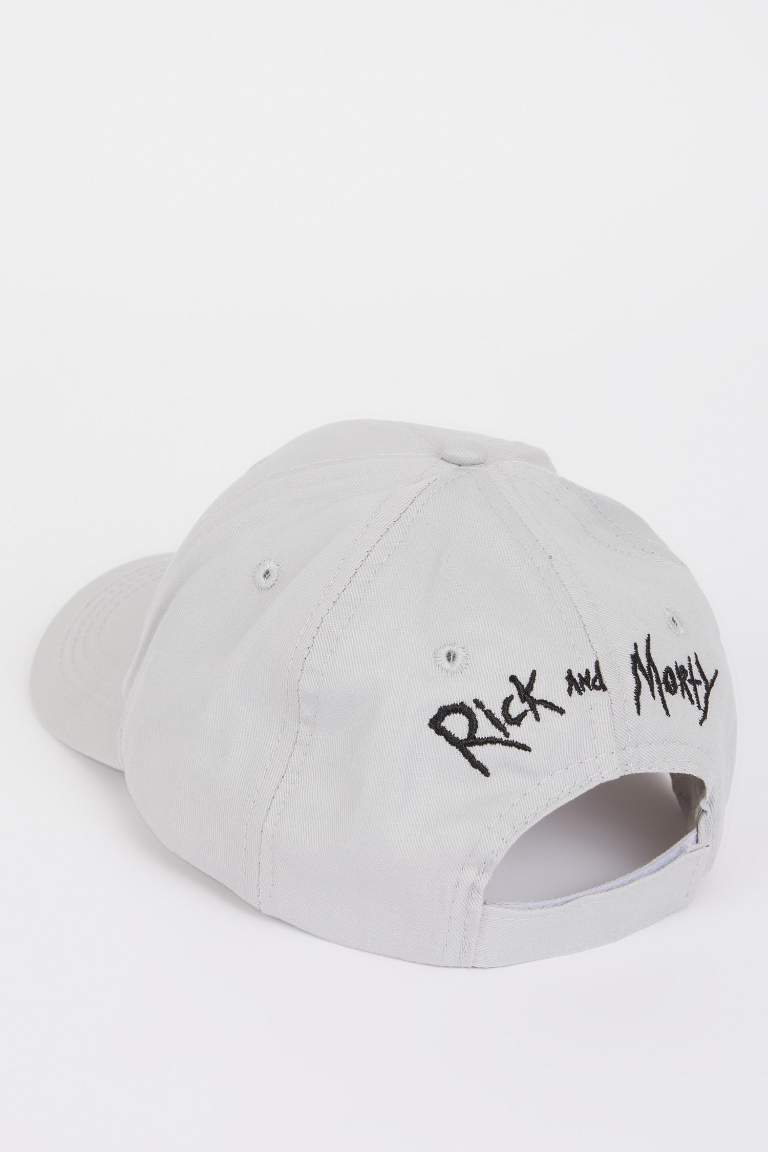 Man Rick and Morty Label Printed Woven Baseball Cap