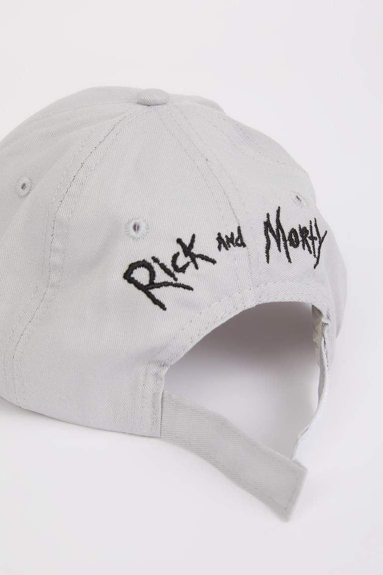 Man Rick and Morty Label Printed Woven Baseball Cap