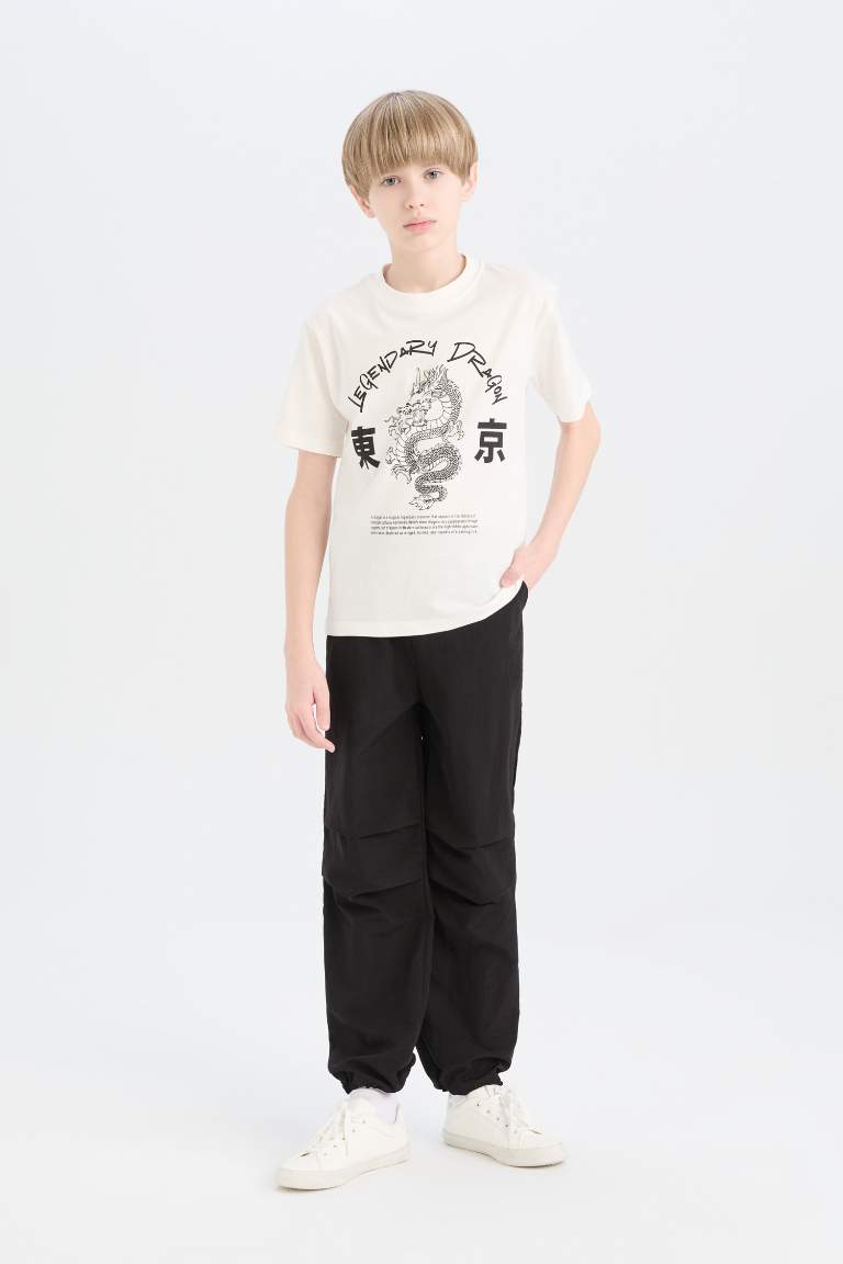 Boy Crew Neck Printed Short Sleeve T-Shirt