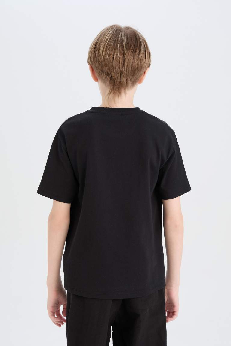 Boy Crew Neck Printed Short Sleeve T-Shirt