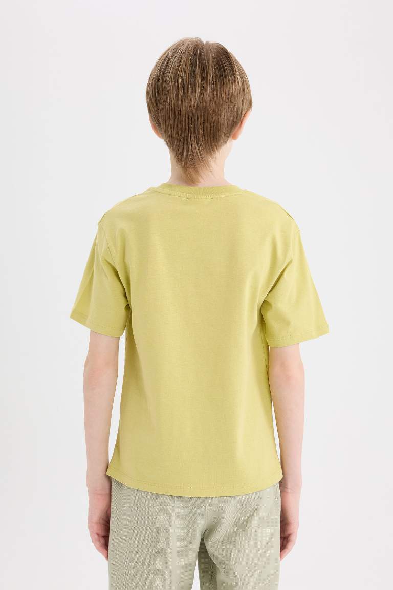 Boy Crew Neck Printed Short Sleeve T-Shirt