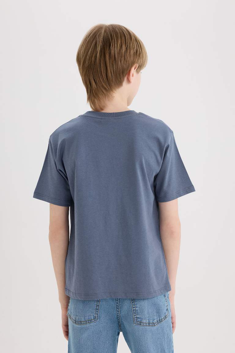 Boy Crew Neck Printed Short Sleeve T-Shirt