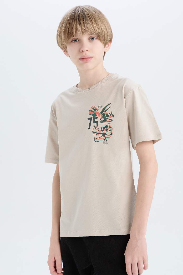 New Regular Fit Printed Short Sleeve T-Shirt