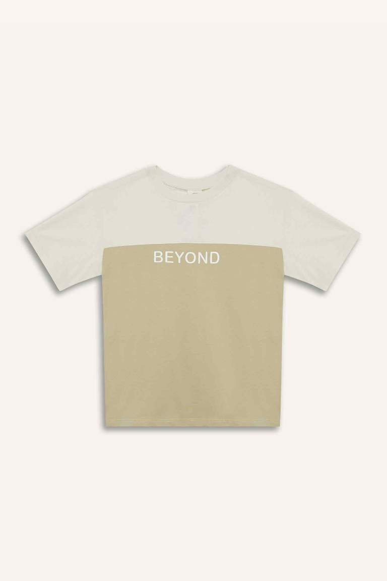 Boy Crew Neck Printed Short Sleeve T-Shirt