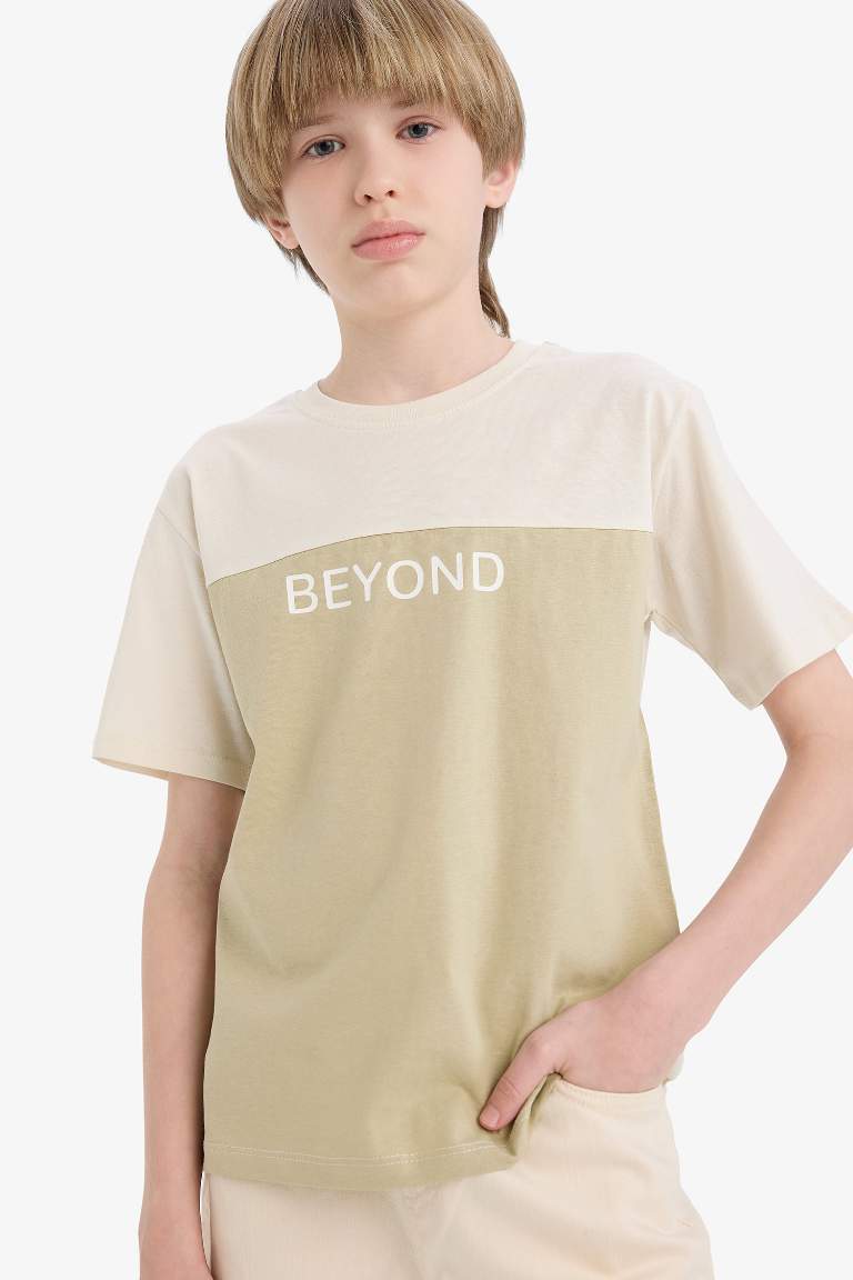 Boy Crew Neck Printed Short Sleeve T-Shirt