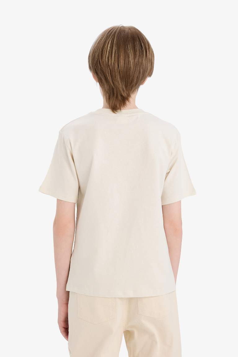 Boy Crew Neck Printed Short Sleeve T-Shirt