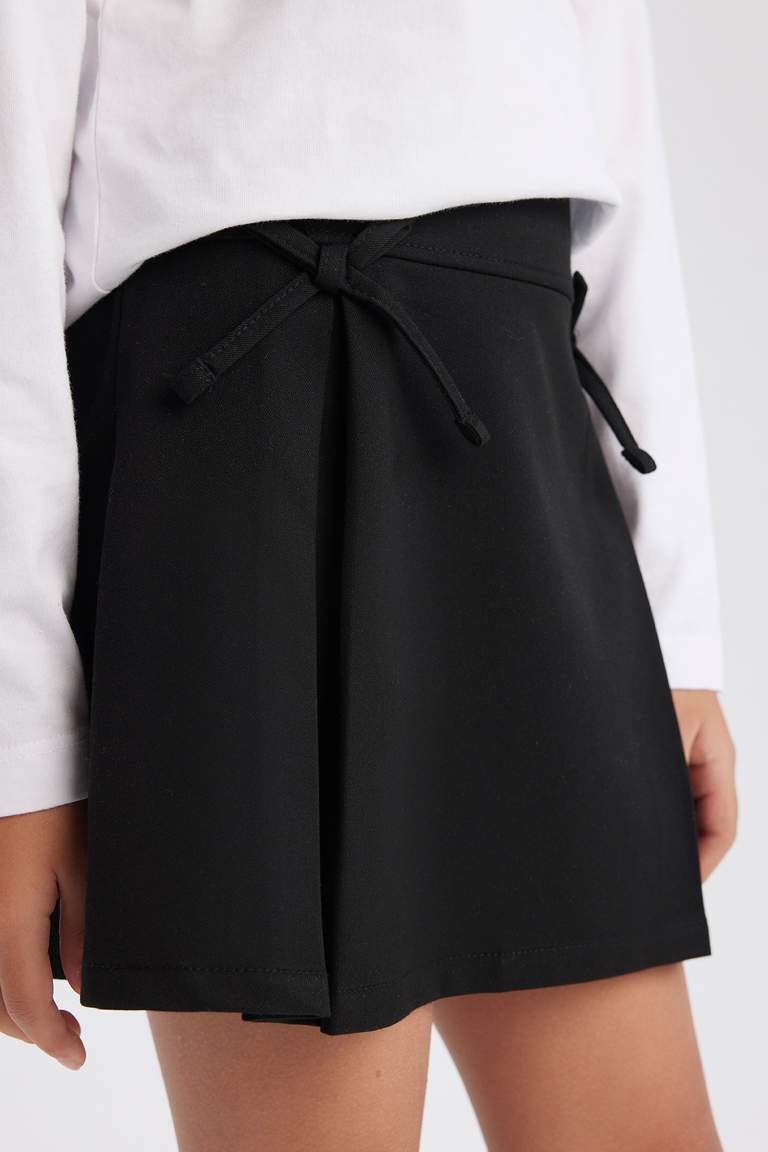 Girl Pleated Black Skirt