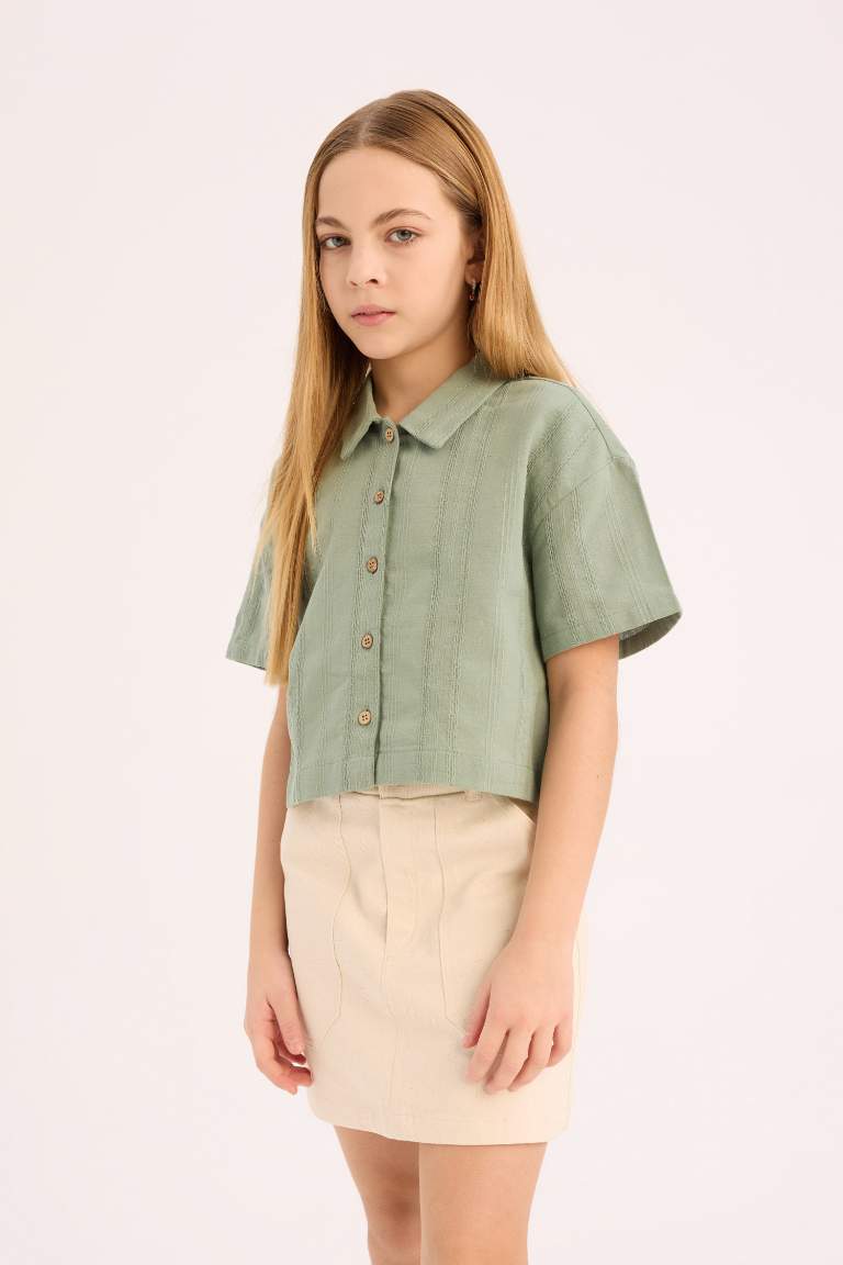 Girl Gabardine Skirt