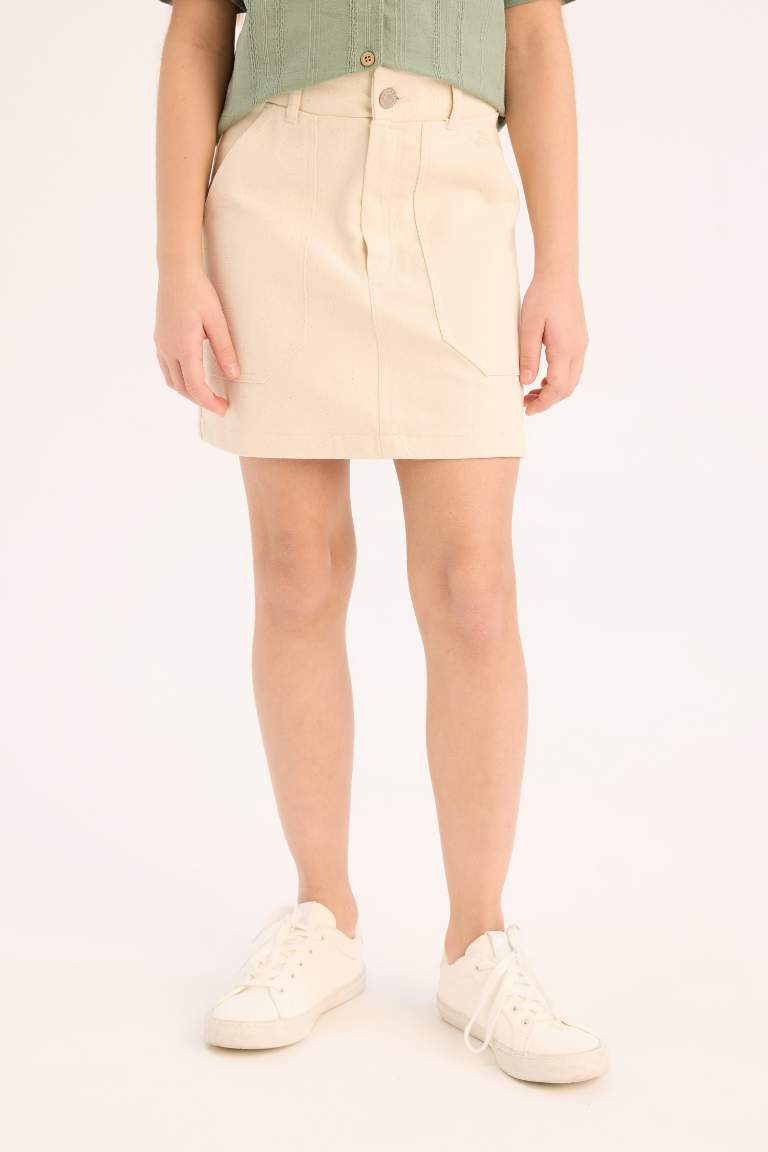 Girl Gabardine Skirt