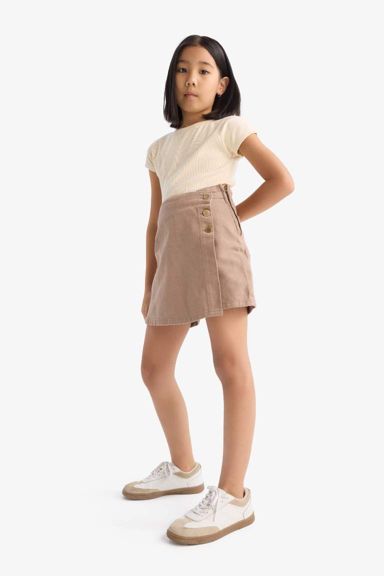 Girl Gabardine Skirt