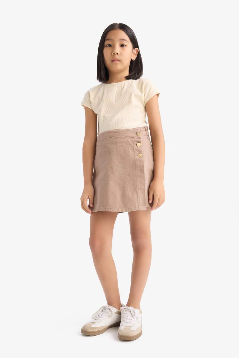 Girl Gabardine Skirt