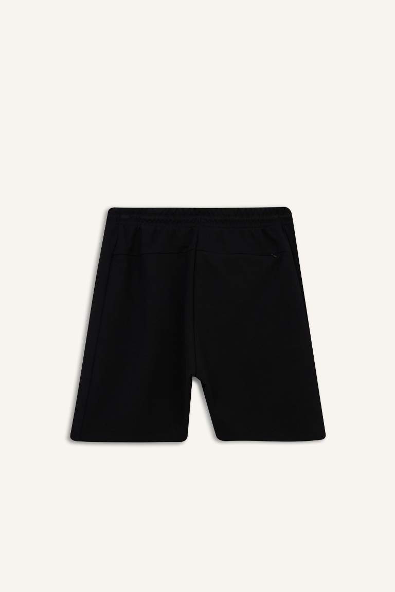 DeFactoFit Standart Fit Modal Kumaş Sporcu Kısa Paça Şort