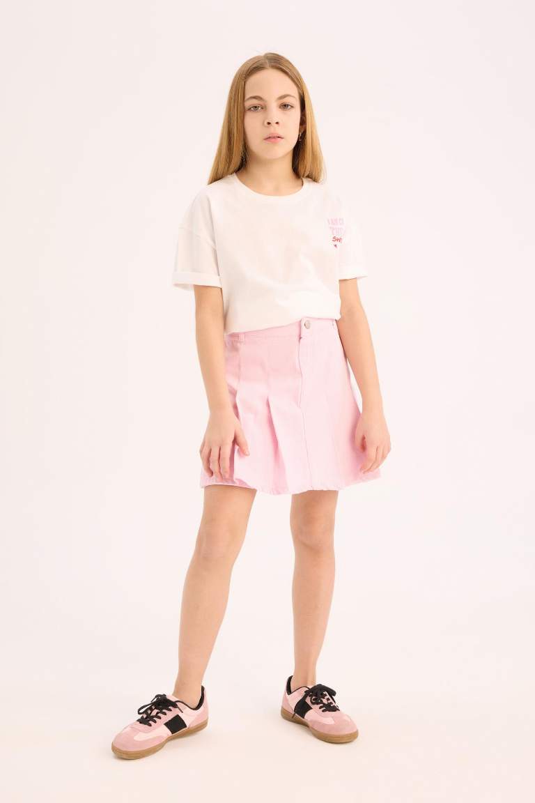 Girl Gabardine Skirt