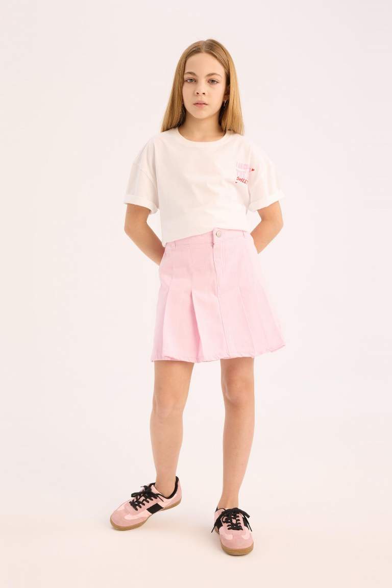 Girl Gabardine Skirt