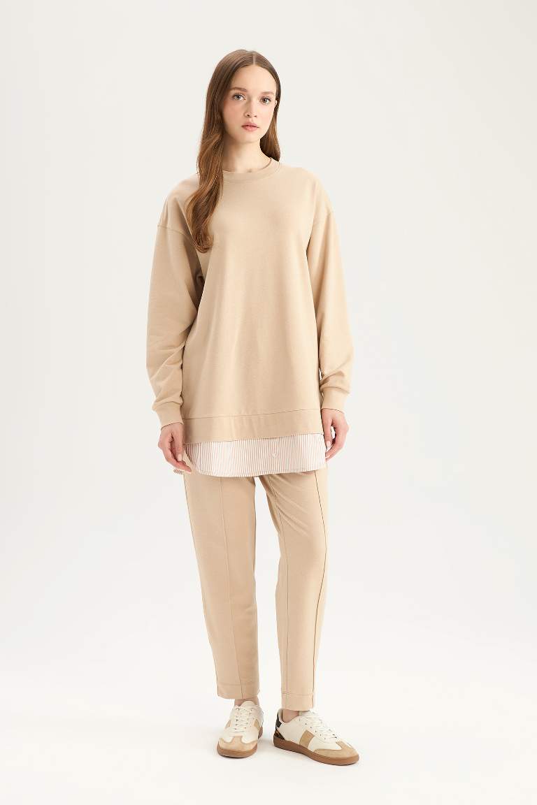 Harem Thin Sweatshirt Fabric Trousers