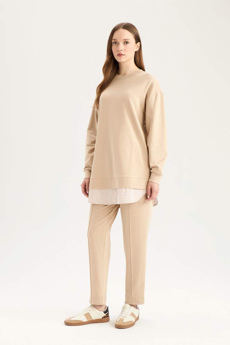 Harem Thin Sweatshirt Fabric Trousers