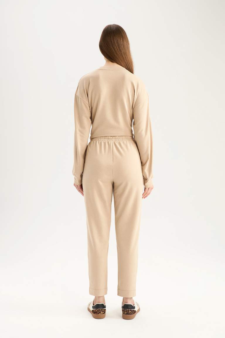 Harem Thin Sweatshirt Fabric Trousers