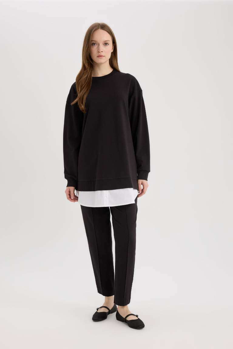 Harem Thin Sweatshirt Fabric Trousers