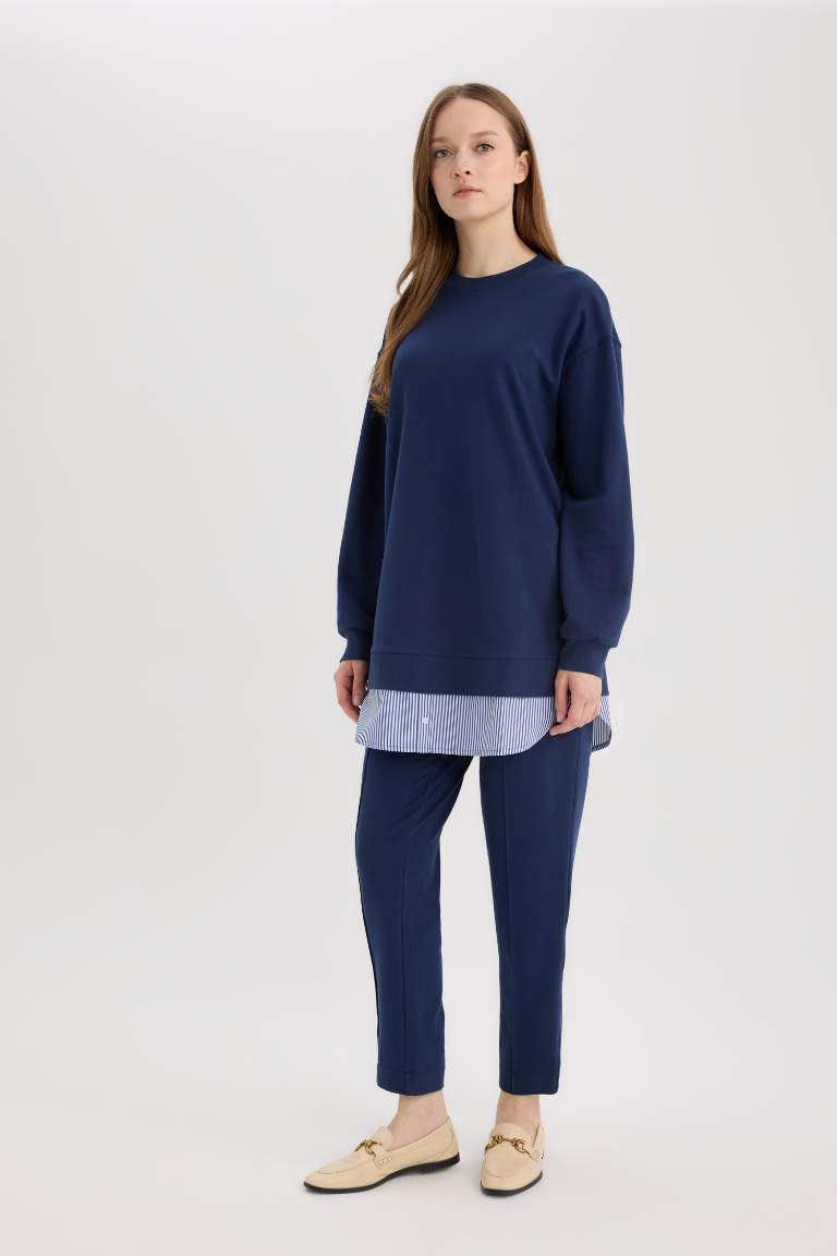 Harem Thin Sweatshirt Fabric Trousers