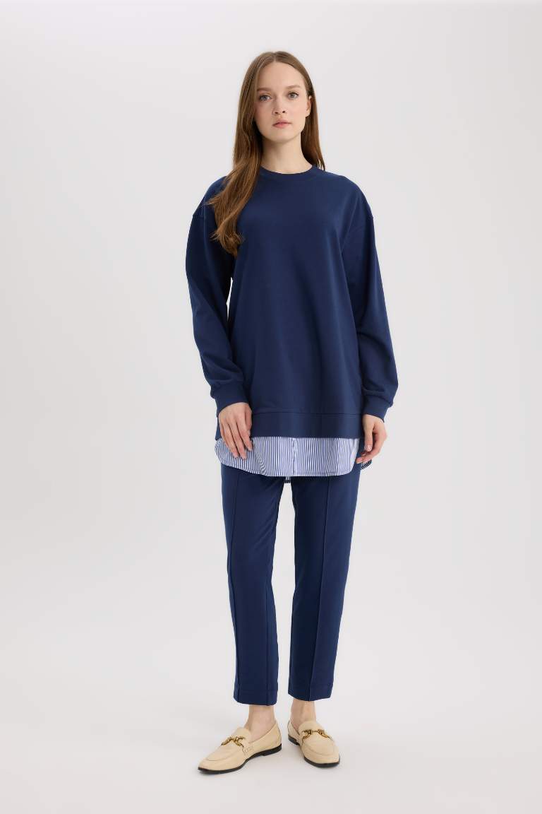 Harem Thin Sweatshirt Fabric Trousers