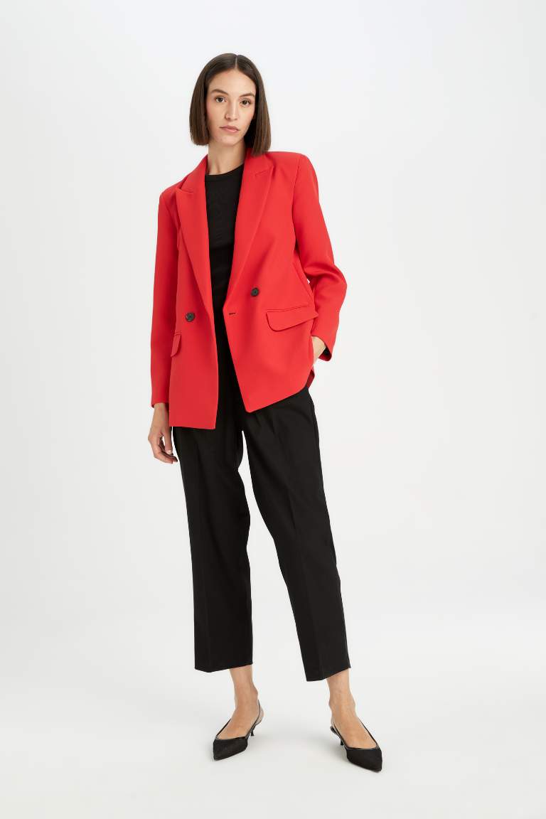 Carrot Fit Ankle Length With Pockets Trousers