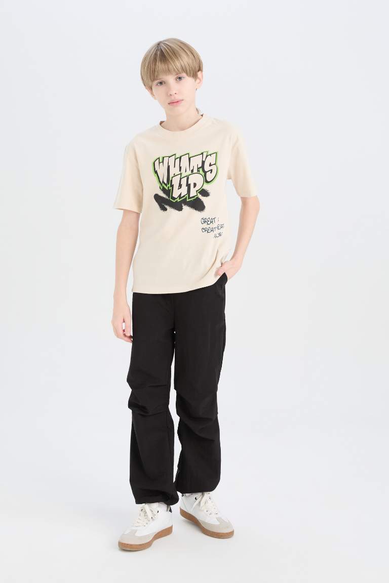 Boy Crew Neck Printed Short Sleeve T-Shirt