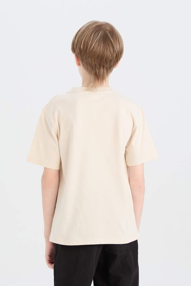 Boy Crew Neck Printed Short Sleeve T-Shirt