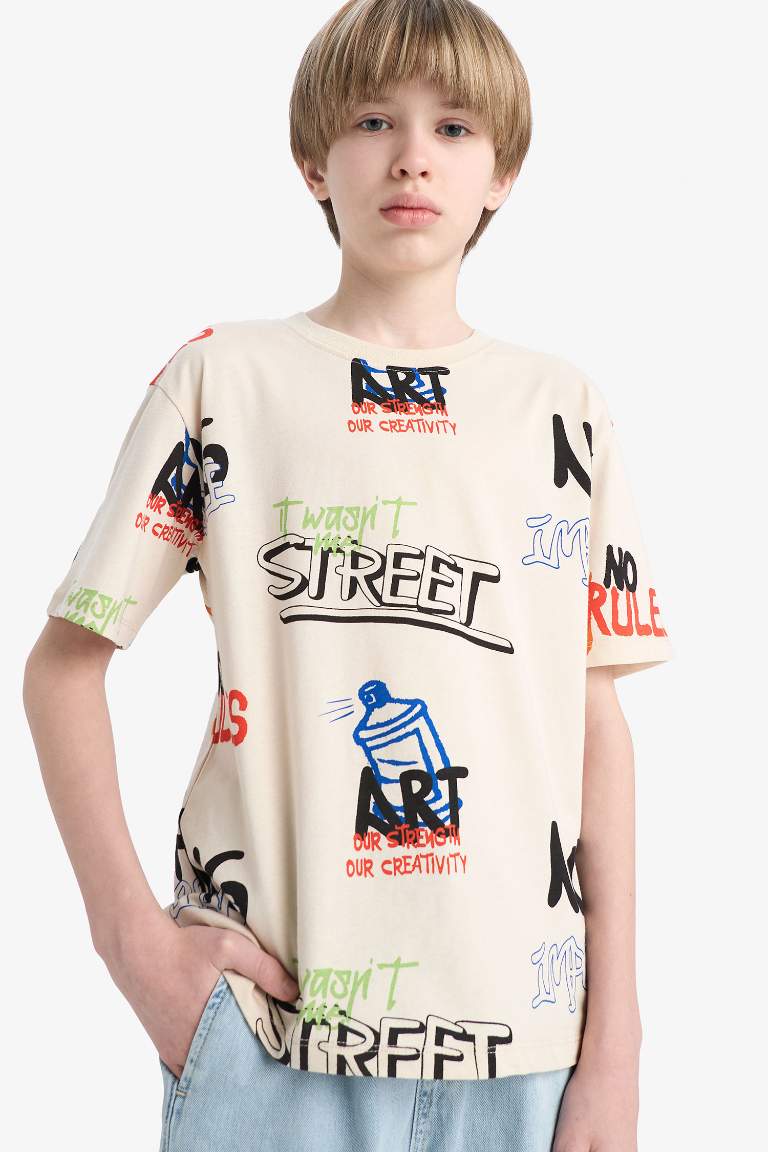 Regular Fit Printed Short Sleeve T-Shirt