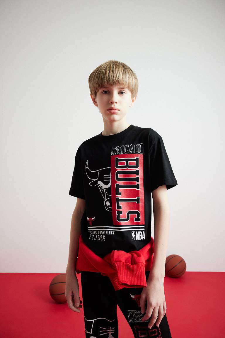 T-shirt NBA Chicago Bulls à col rond et manches courtes pour garçon