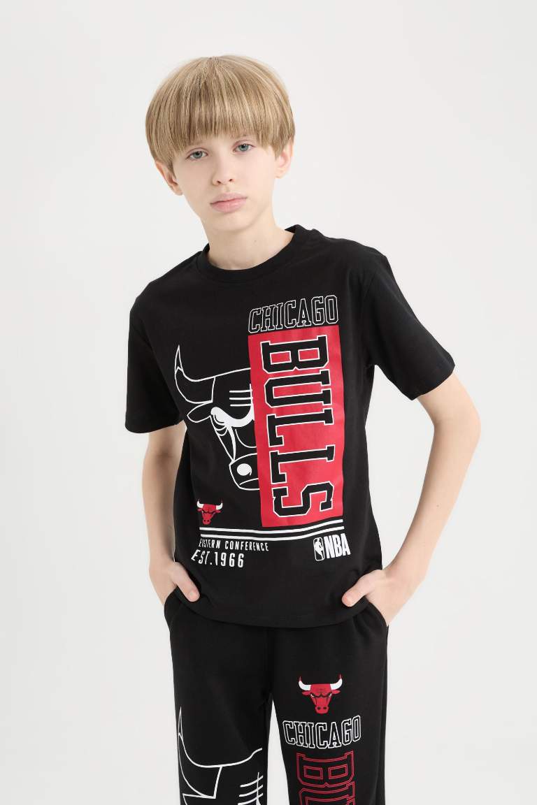 T-shirt NBA Chicago Bulls à col rond et manches courtes pour garçon