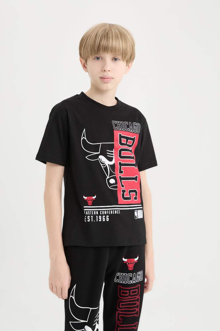 T-shirt NBA Chicago Bulls à col rond et manches courtes pour garçon