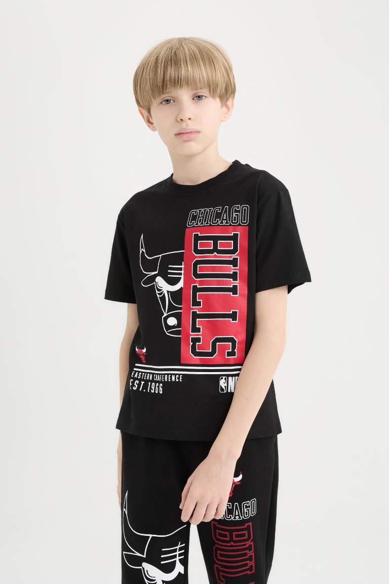 T-shirt NBA Chicago Bulls à col rond et manches courtes pour garçon