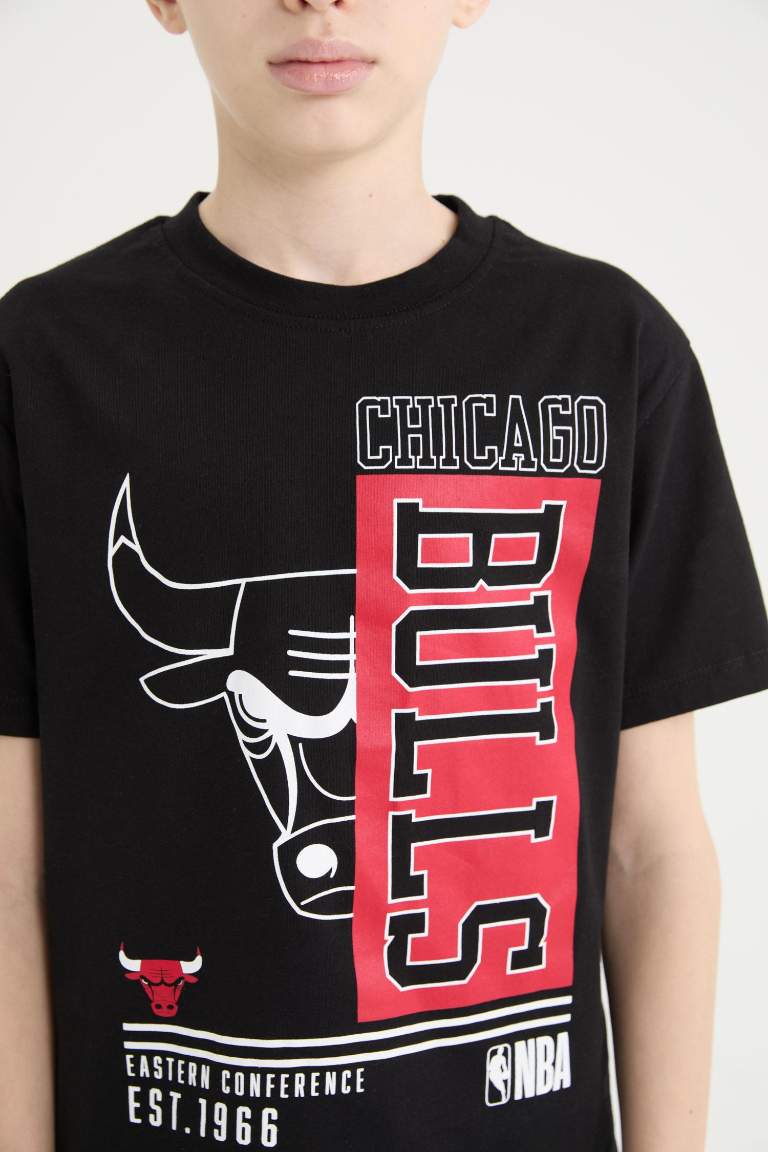 T-shirt NBA Chicago Bulls à col rond et manches courtes pour garçon