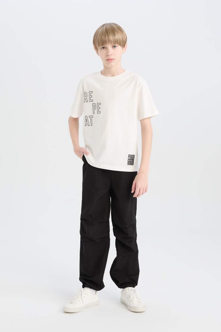 Boy Regular Fit Crew Neck Printed T-Shirt