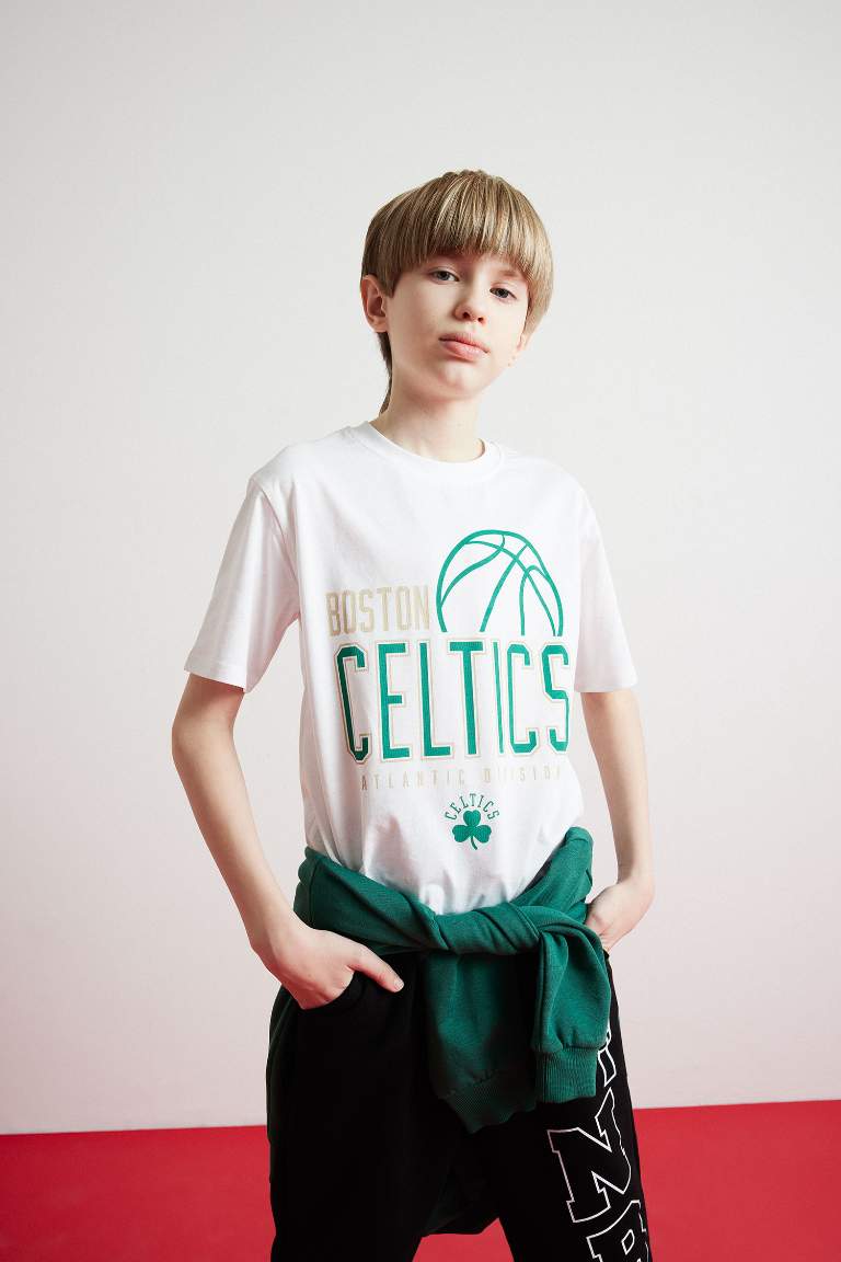 T-shirt NBA Boston Celtics à col rond et manches courtes pour garçon