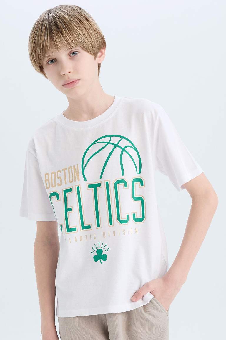 T-shirt NBA Boston Celtics à col rond et manches courtes pour garçon