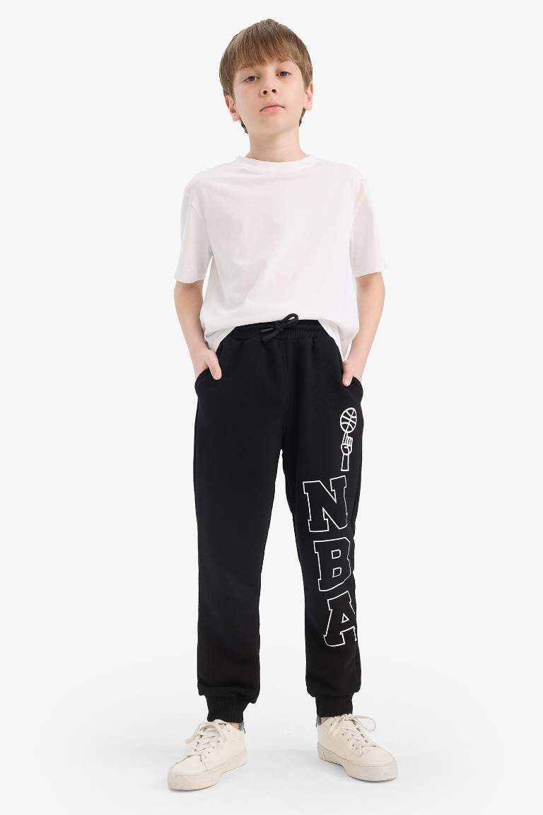 Erkek Çocuk NBA Wordmark Beli Lastikli Eşofman Altı