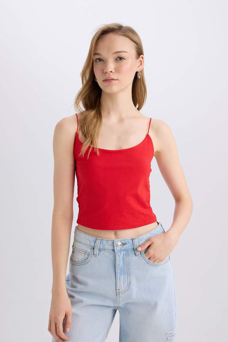 Slim Fit Crew Neck Tank Top