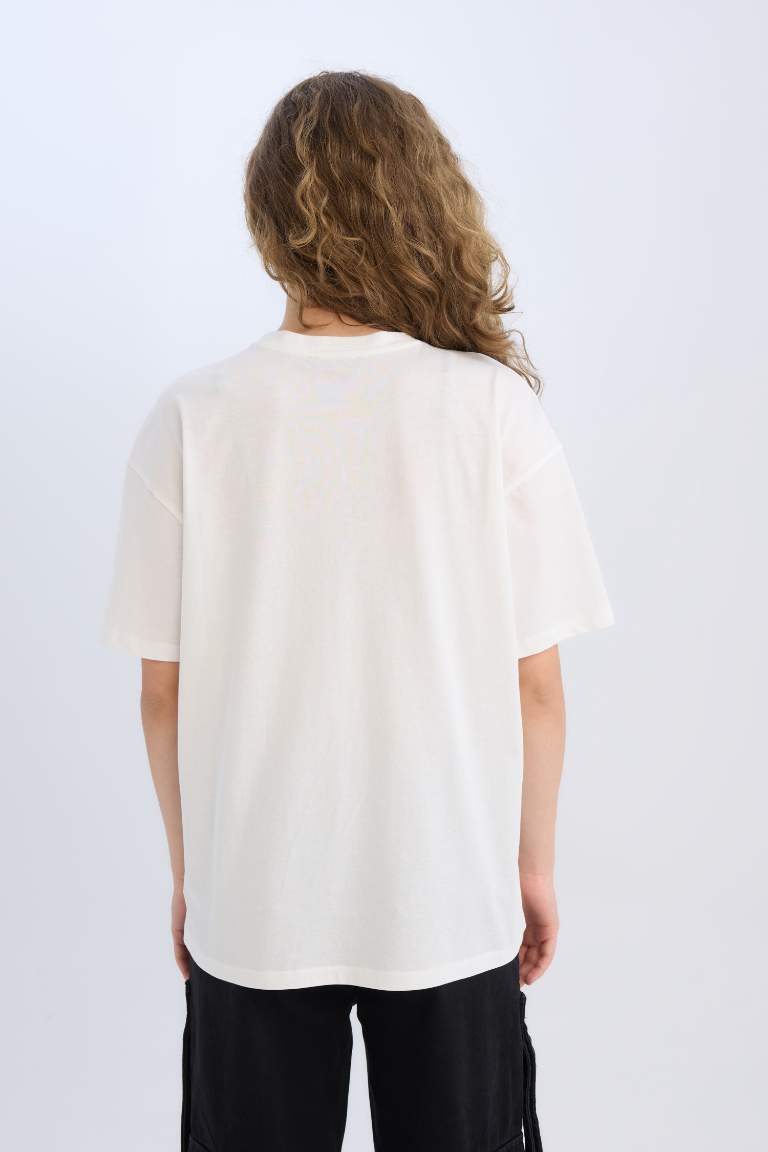 Oversize Fit Crew Neck Short Sleeve T-Shirt