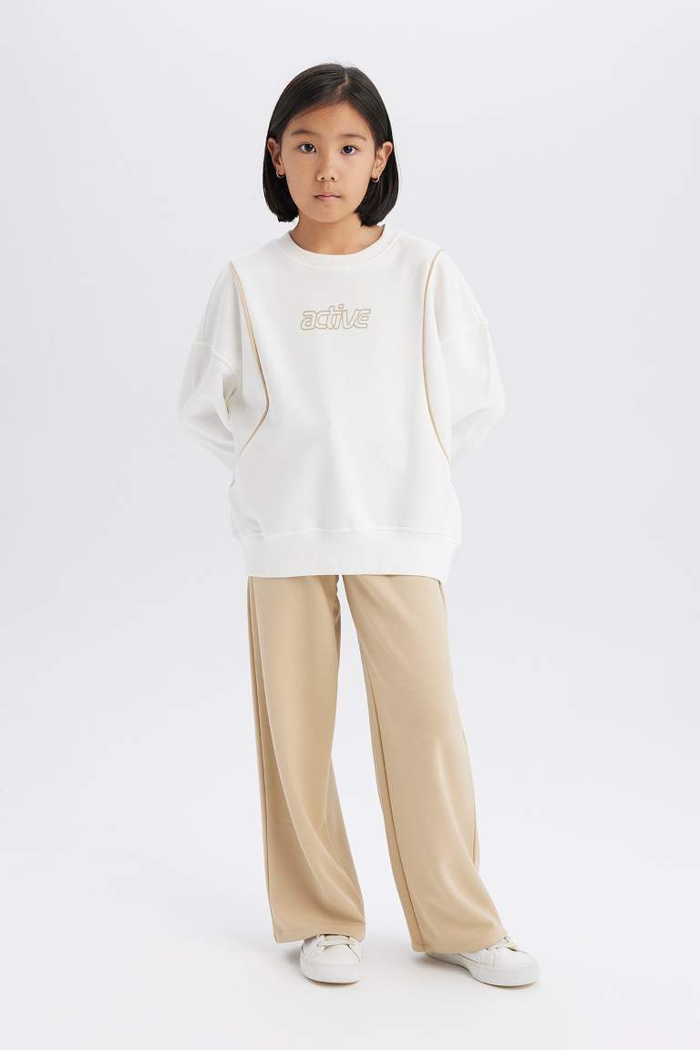 Girl Wide Leg Sweatpants